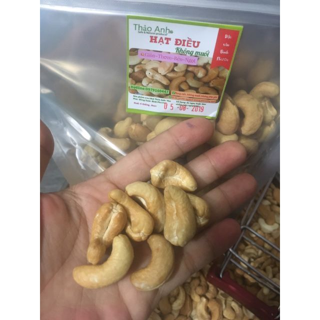 500gr Hạt điều rang không dùng muối