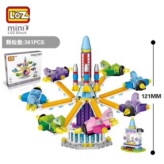 Bộ xếp hình LOZ Khối sân chơi mini có thể xoay linh hoạt - Xoay máy bay