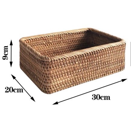 Khay Mây Giỏ Mây Đựng Đồ Đa Năng Chữ Nhật Pii Home