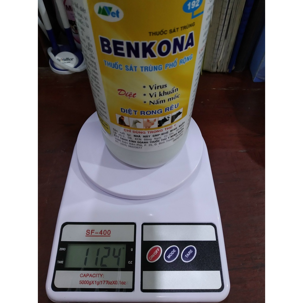 Phun, xịt sát trùng chuồng trại BENKONA   chai 100ML
