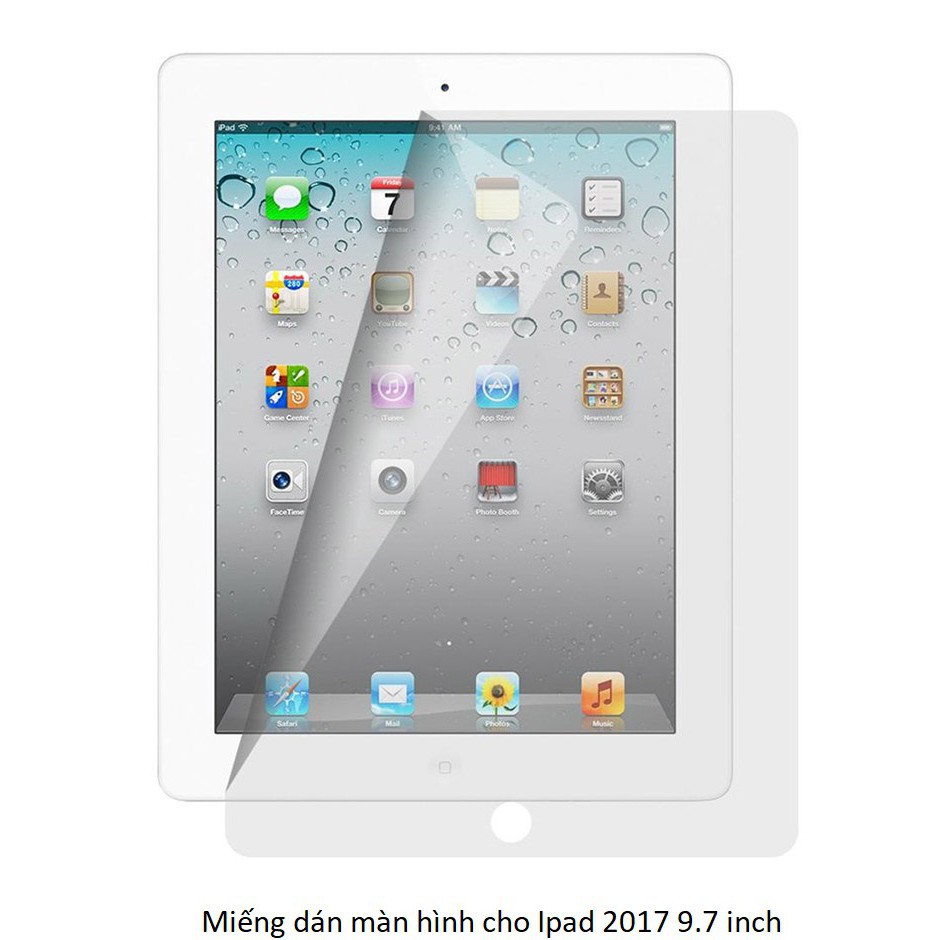 Miếng dán màn hình chống trầy chống vân tay cho ipad 2017 màn hình 9.7 inch