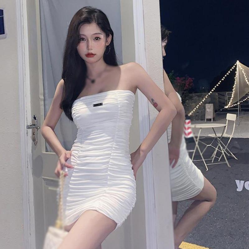 Váy Đầm Ống Dáng Ôm Xếp Li Thời Trang Gợi Cảm Thời Trang Cho Nữ