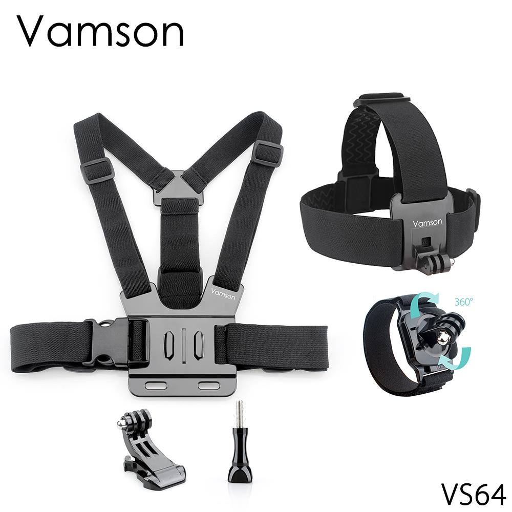 GOPRO Dây Đeo Ngực/Cổ Tay Gắn Máy Ảnh Hành Động Xiaomi Yi Xoay 360 Độ 10 9 8 6 7