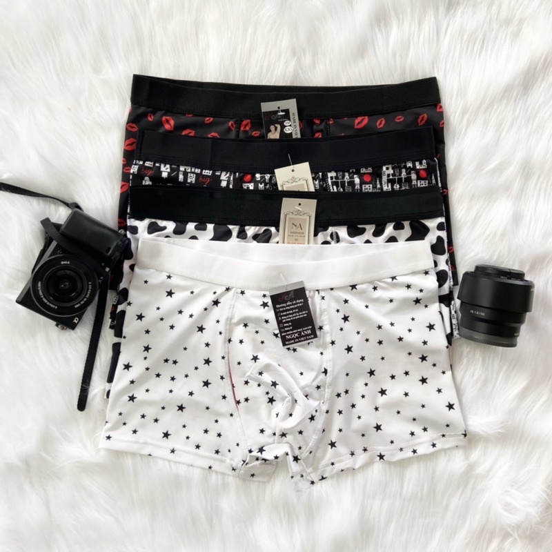 Quần Lót Nam, Quần Sịp Nam.Chất Lụa Băng Mềm Mịn Cao Cấp - 4MAN