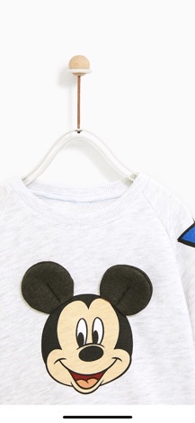[ZARA XUẤT XỊN] Bộ nỉ Zara 3D hình cua/Mickey bé trai