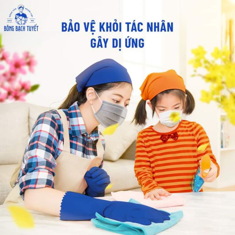 Combo 6 hộp  khẩu trang Bông Bạch Tuyết than hoạt tính