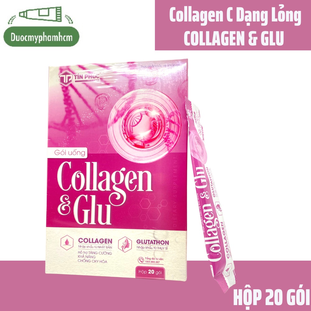 Gói uống Collagen & Glu (Giảm nám, tàn nhang, hạn chế lão hóa da)