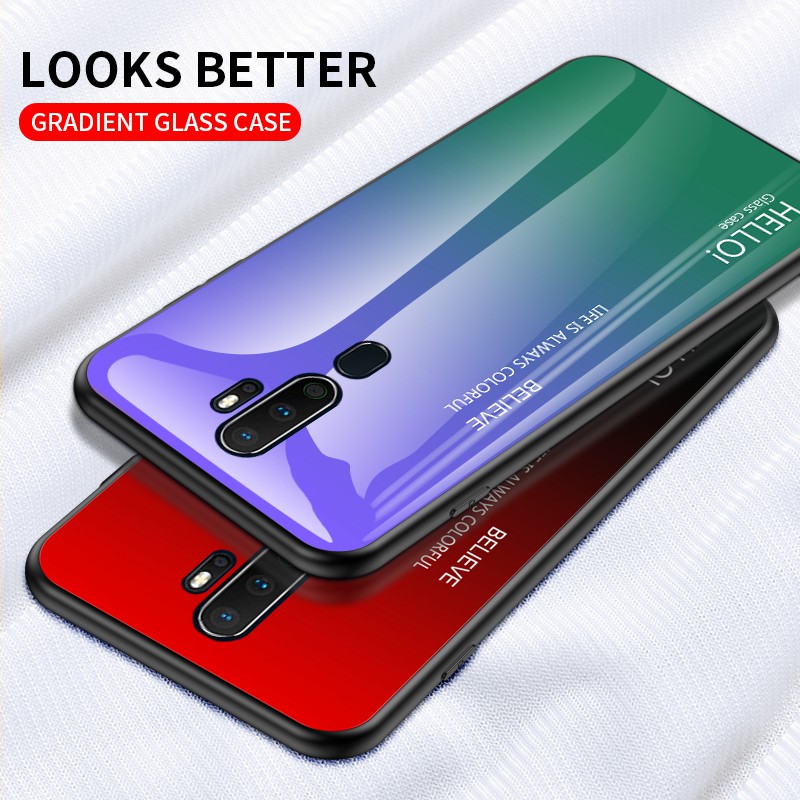 Ốp điện thoại tráng gương cứng bảo vệ cho OPPO A9 2020 A5 2020