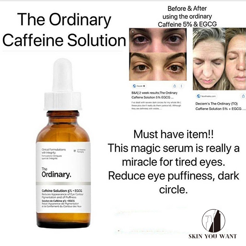  Serum dưỡng mắt chống lão hóa The Ordinary Caffeine Solution 5% + EGCG 30ml