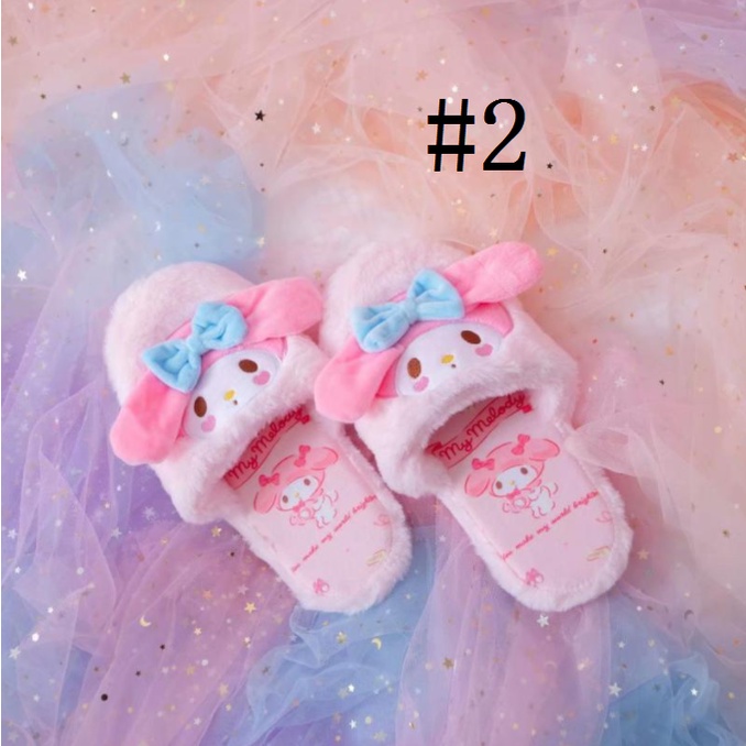 Dép bông đi trong nhà XIAODUOJIAJU chống trượt hình Hello Kitty xinh xắn thời trang 365