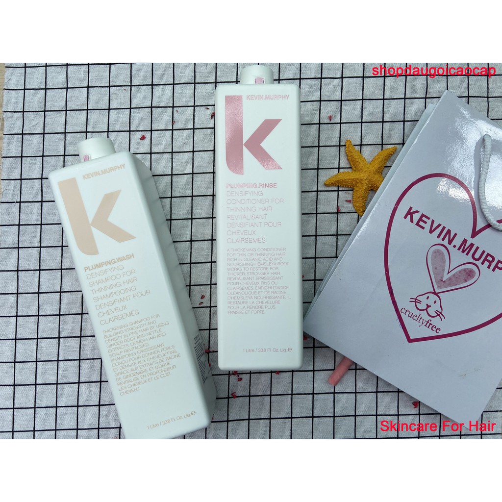 Dầu gội (hoặc xả) Kevin Murphy Plumping dành cho tóc dầu, mỏng, thưa, rụng