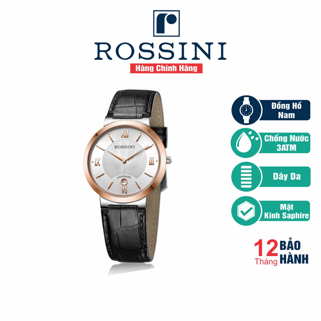 Đồng Hồ Nam Cao Cấp Rossini - 7387T01C - Hàng Chính Hãng