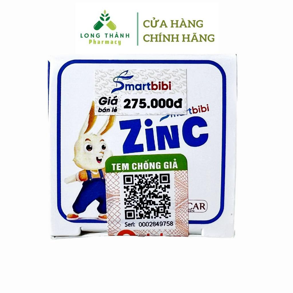 Smartbibi Zinc  - Bổ Sung Siro Kẽm, Tăng Đề Kháng, Bé Biếng Ăn, Tiêu Hóa Kém, Tiêu Chảy