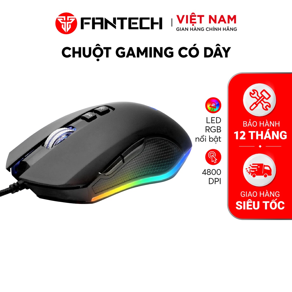 Chuột Gaming Fantech ZEUS X5S ( LED Chroma + phần mềm riêng )