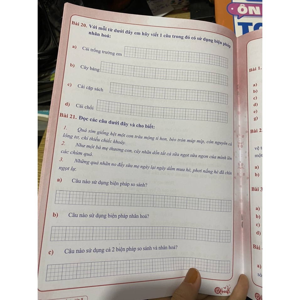 Sách - Ôn hè Tiếng Việt lớp 3