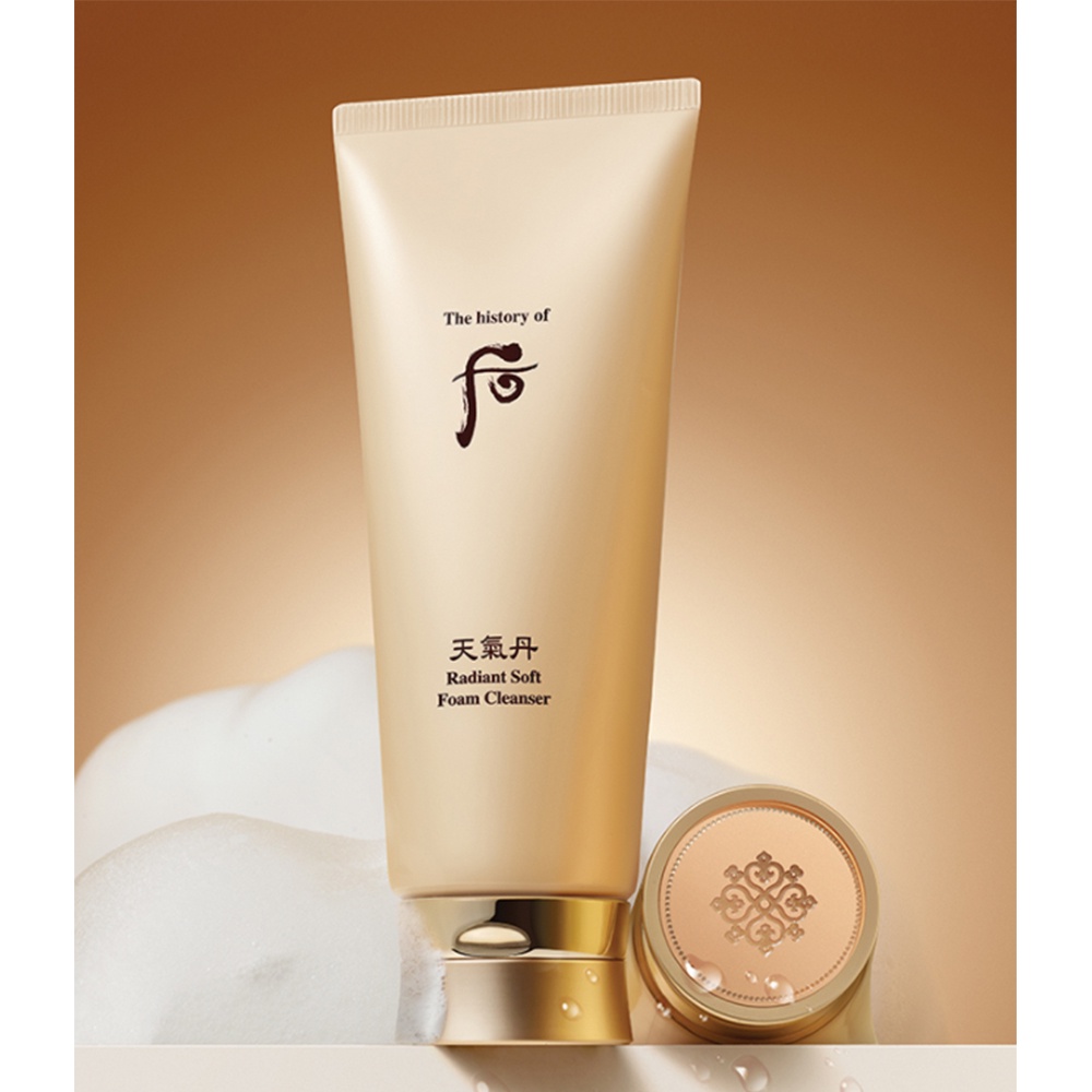 Gói sample sữa rửa mặt dưỡng tái sinh da giúp da trắng sáng sạch mụn Whoo Cheongidan Radiant Soft Foam Cleanser.