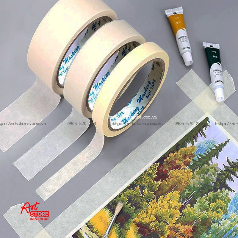 Băng Keo Giấy Cố Định Tranh Vẽ, Chặn Màu