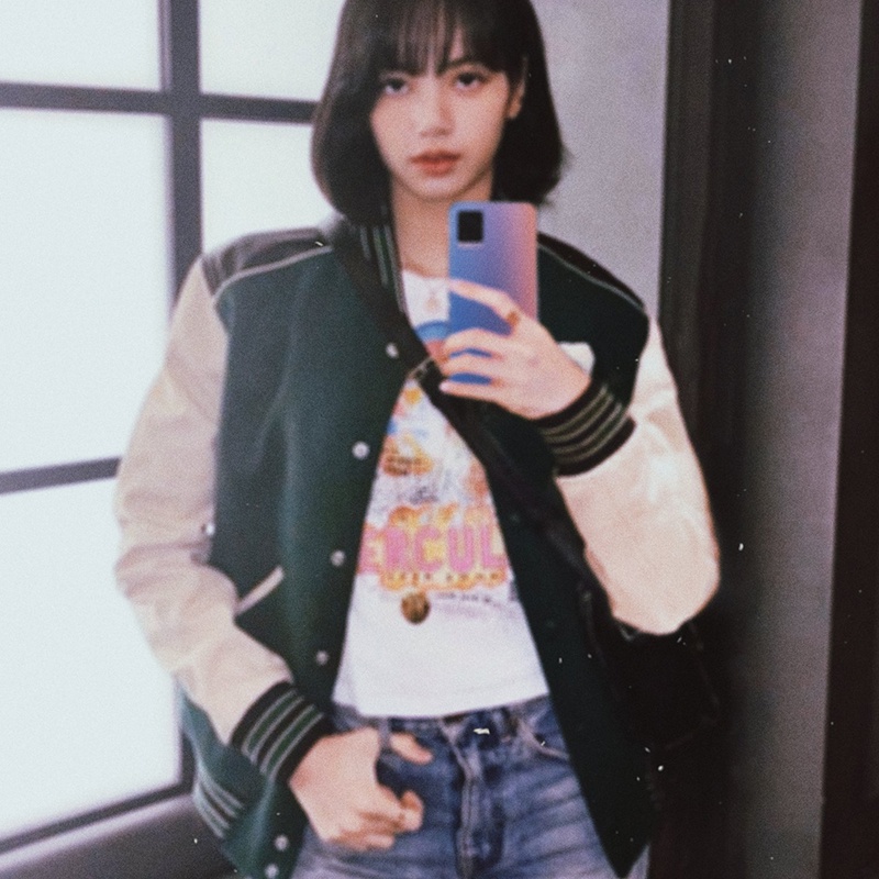 ÁO KHOÁC BOMBER LISA BLACKPINK TAEYONG NCT
