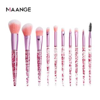 Bộ 10 cọ trang điểm maange có tay cầm pha lê lấp lánh