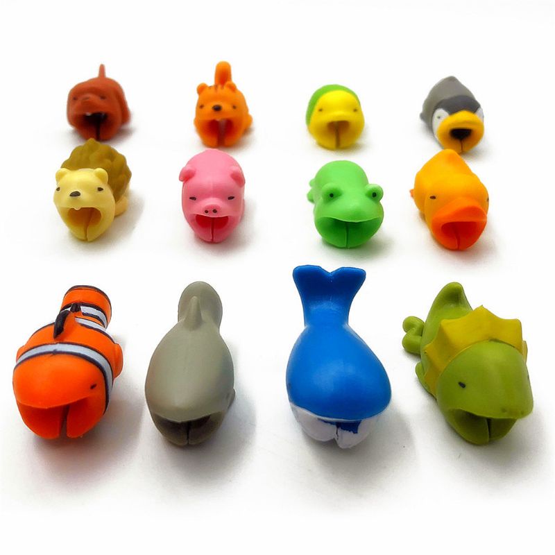 Bộ 12 Vỏ Bọc Bảo Vệ Dây Cáp Sạc USB