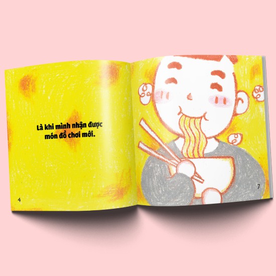 Sách Ehon Cảm xúc - Ehon Nhật Bản Dành Cho Bé Từ 0 - 6 Tuổi - Vui Là Như Thế Nào Nhỉ