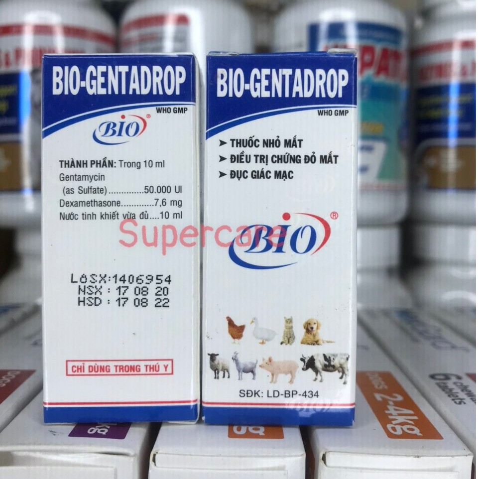 Bio Gentadrop 10ml - Dung Dịch Nhỏ Mắt Chó Mèo
