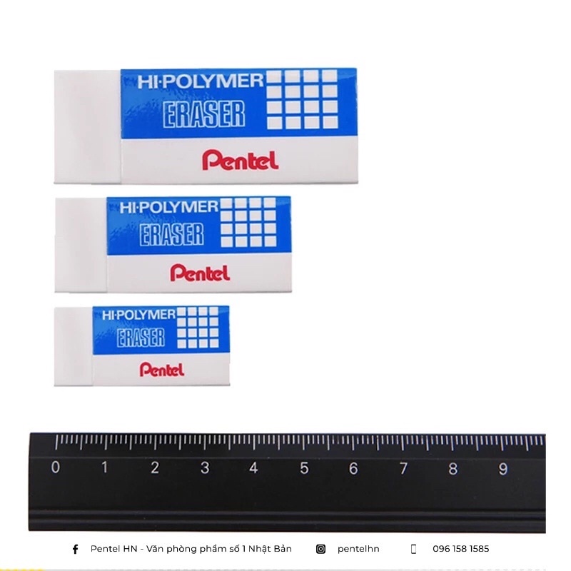 Gôm tẩy Pentel siêu sạch ZEH-03,05