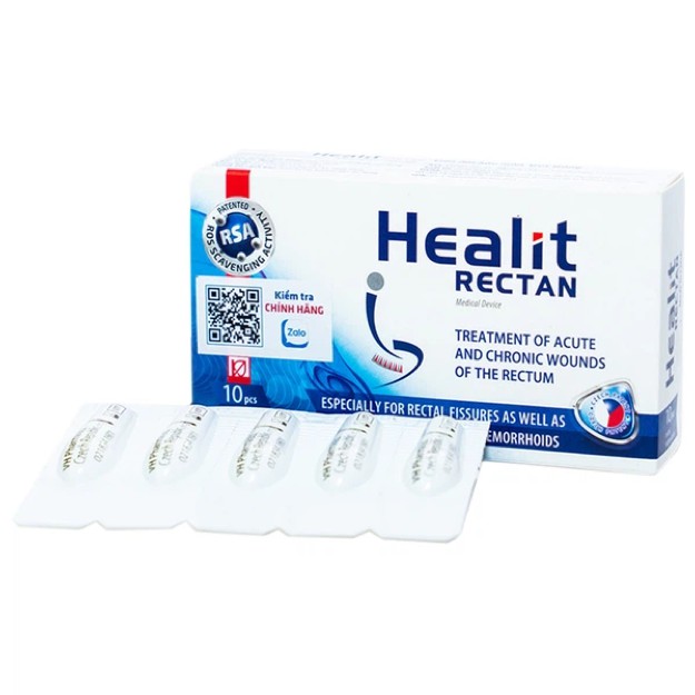 HEALIT RECTAN 10 Viên Hỗ Trợ Giảm Vết Thương Cấp Và Mãn Tĩnh, Tổn Thương Da Và Niêm Mạc [cotripro]