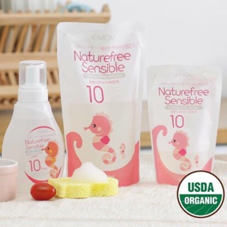 Nước rửa bình sửa và hoa quả K-Mom chai 500ml, bịch 500ml