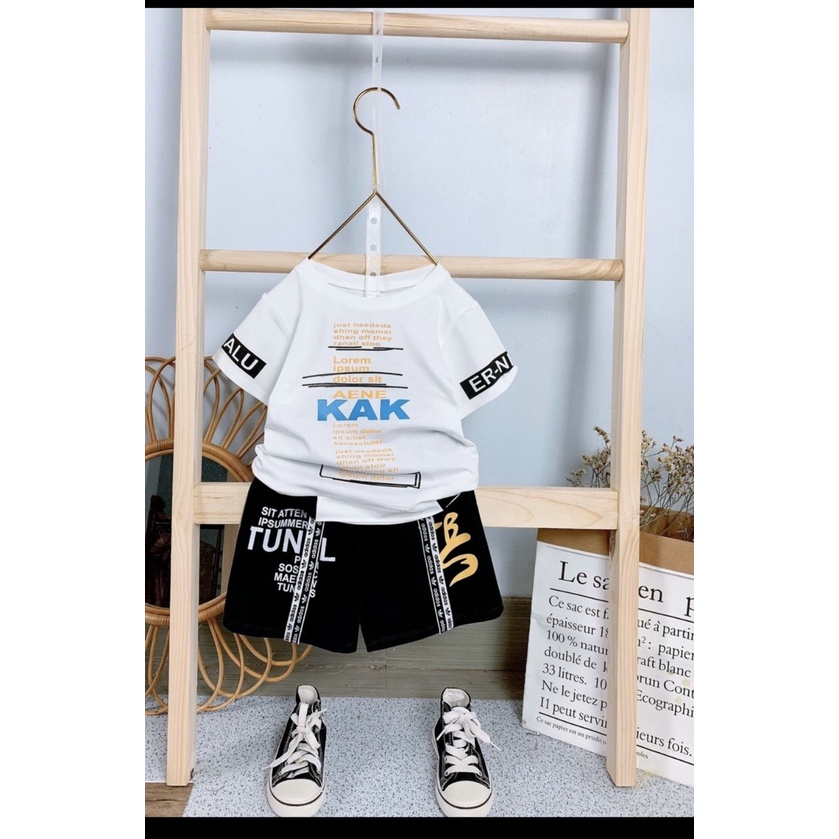 Đồ bộ bé trai cộc tay chất cotton mềm mịn thoáng mát cho bé 20kg đến 32kg - Bộ quần áo cao cấp cho bé trai hàng mới về