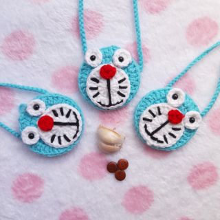 Túi handmade đựng củ tỏi mẫu doremon