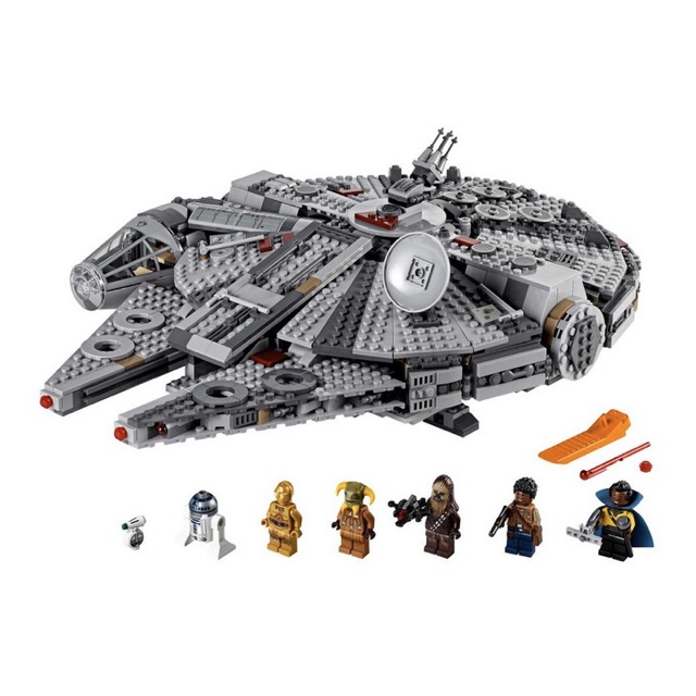 Lego UNIK BRICK 75257 Millennium Falcon Phi thuyền trong Star Wars Chiến tranh giữa các vì sao chính hãng.