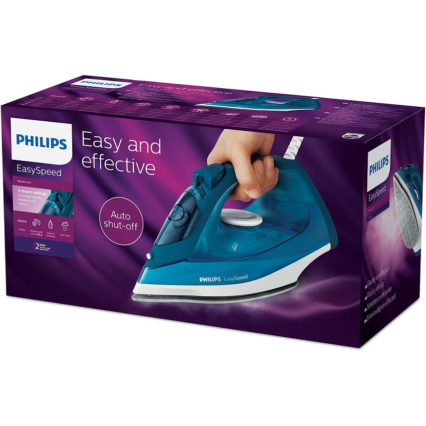 [Mã 159ELSALE hoàn 7% đơn 300K] Bàn ủi hơi nước Philips GC1756