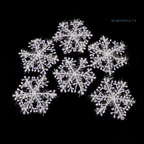 Bộ 30 Bông Tuyết Trắng Nhân Tạo Trang Trí Giáng Sinh