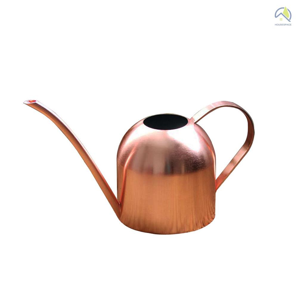 ● Rose Gold Small Watering Can kettle Helps You Water Tiny House Plants, Succulents, Bonsai or Herb Gardens - Steel Plant Waterer for Miniature Flower Pots - 17 Oz