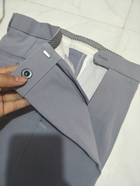 Quần tây nam ghi sáng , quần ống côn , dáng hàn chuẩn vải co giãn nhẹ - AT32 | BigBuy360 - bigbuy360.vn