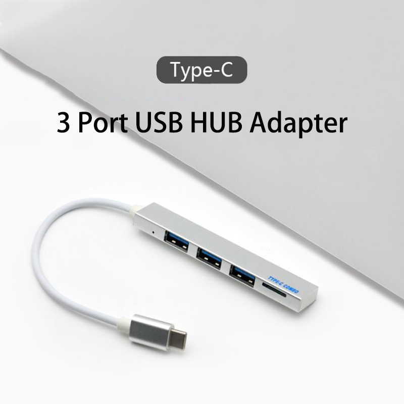 Bộ Chia 3 Cổng Usb Type-C Sang Usb 3.0 Ethernet