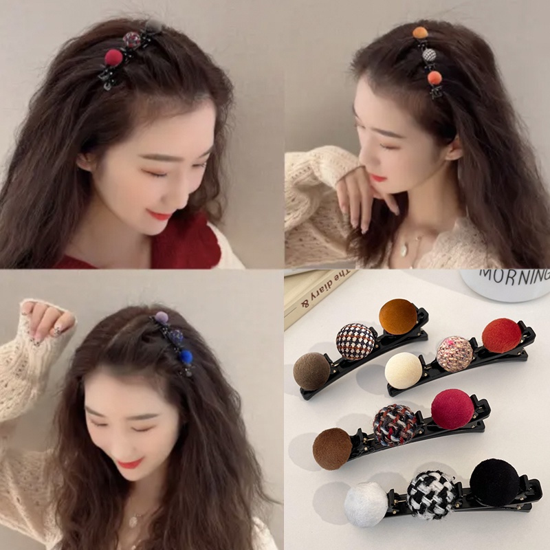 (Bán Buôn Sỉ) Kẹp, cặp tóc đính quả bông phong cách retro thời trang Hàn Quốc