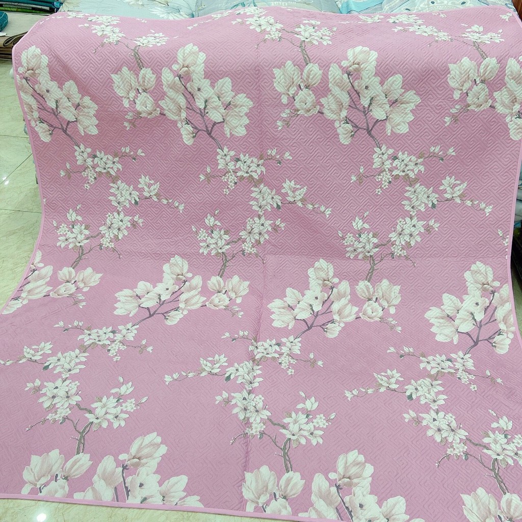 Chăn hè thu cotton đũi mẫu hoa