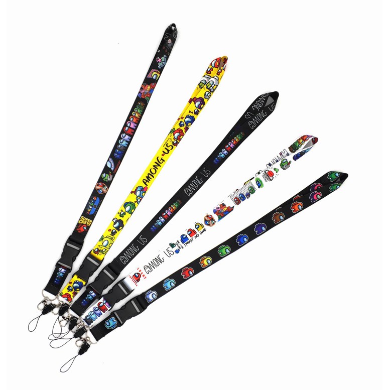 Dây đeo điện thoại / thẻ ID dáng dài in họa tiết game Among Us