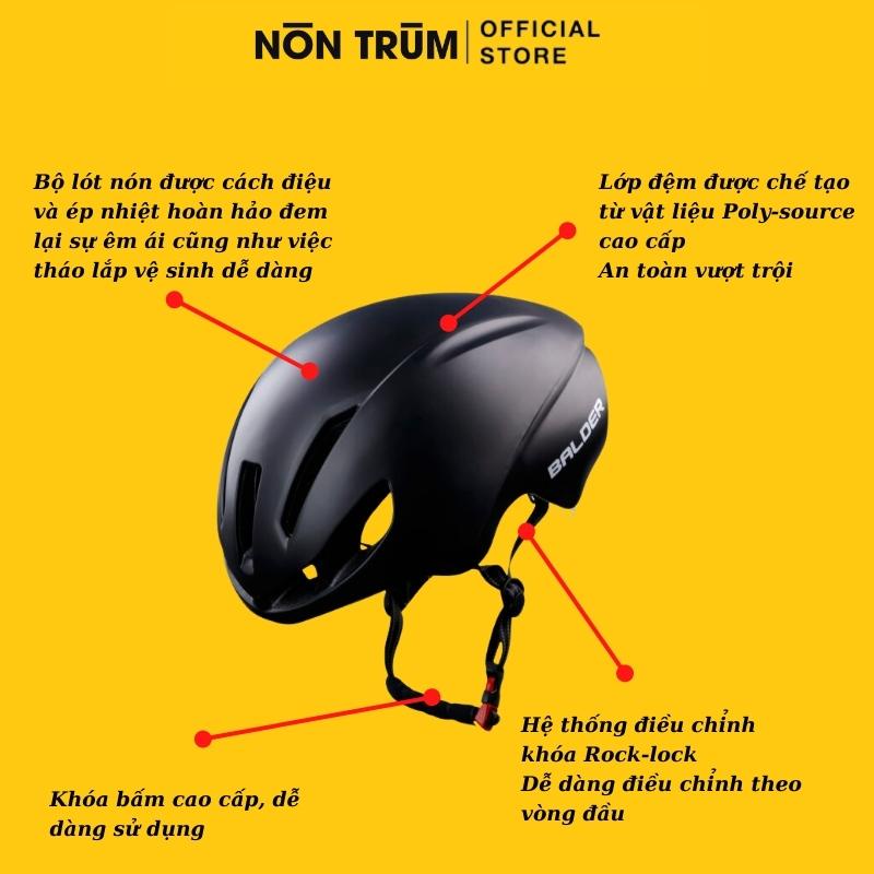 Nón bảo hiểm xe đạp thể thao Balder TT1 B79 chính hãng chơi thể thao, chơi partin, freeship toàn quốc