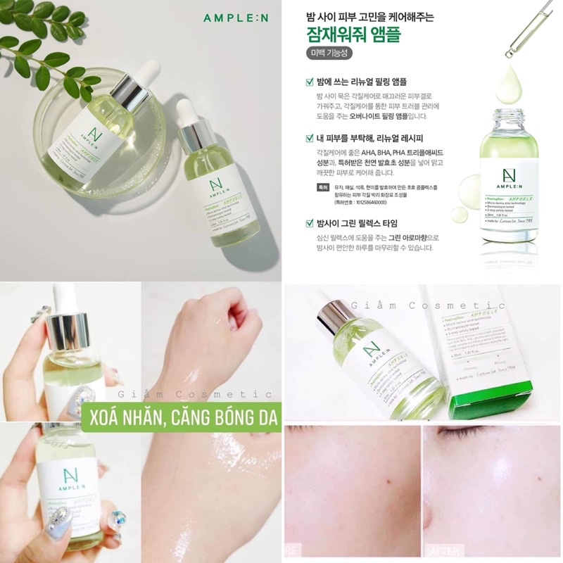 Peeling amplen THAY DA SINH HỌC THẾ HỆ MỚI KHÔNG BONG TRÓC AMPLEN