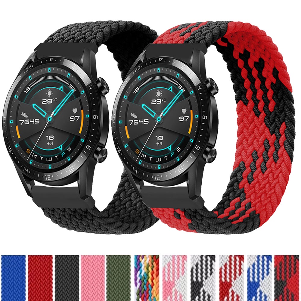 Dây đeo sợi Nylon 22mm cho đồng hồ thông minh Huawei GT 2 Pro GT2 46mm GT 2e