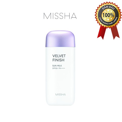 Kem chống nắng dạng sữa [Missha] All Around Safe Block Velvet Finish Sun Milk SPF50+ PA++++ 70ml