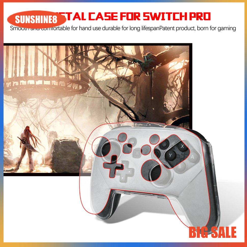 【SUN】KJH Transparent Clear Crystal Case Hard Controller Shell For PS4 Controller