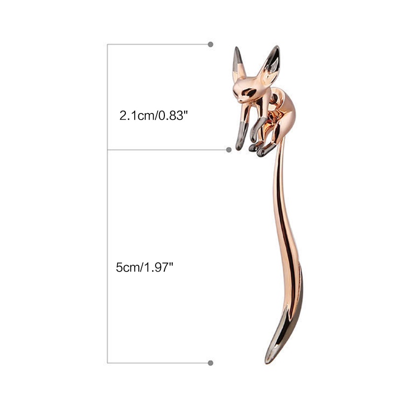 Bông Tai Dáng Dài Hình Chú Cáo Đuôi Dài Độc Đáo Dễ Thương Cho Nữ