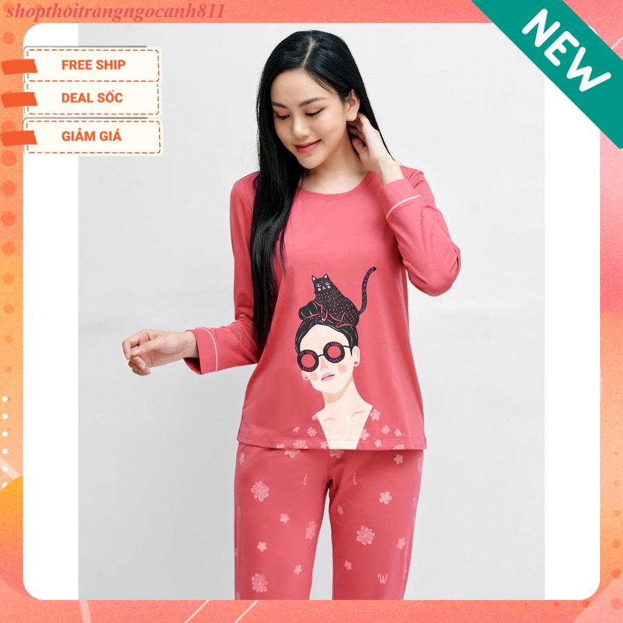 Bộ ngủ cotton thu đông Winny 22529
