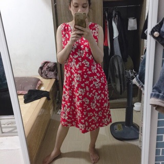 Xả hàng Váy bầu lanh siêu mát