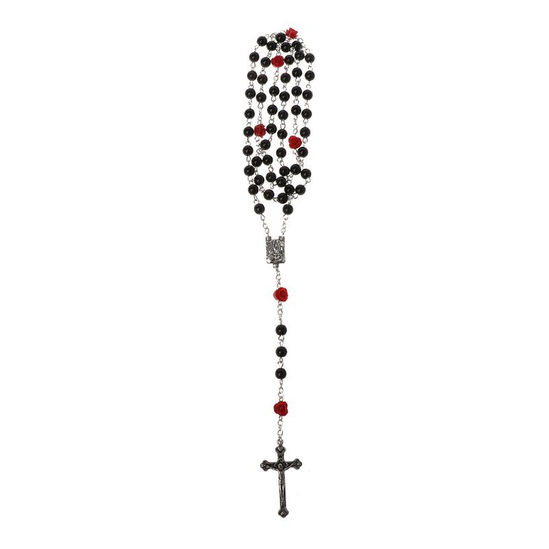 Vòng hạt giả chuỗi cầu nguyện mặt thánh giá phong cách chúa Jesus