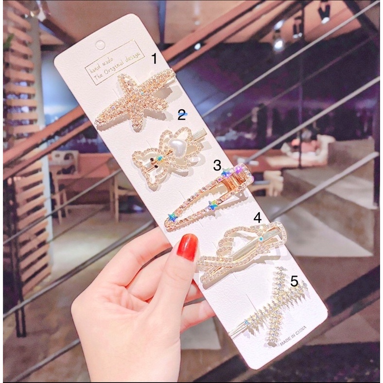 Set kẹp đính đá-SG